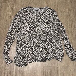 Leopard print baby doll women’s shirt